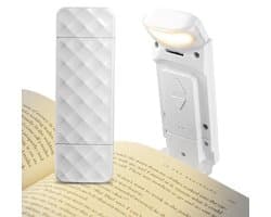 Oplaadbare USB-Leeslamp met 3 Kleuren en 5 Niveaus - Flexibele Clip voor Bed