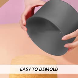 4pcs Silicone Baking Moulds, Silicone Baking Trays, Microwave Egg Cookers, Air Fryer Cake Moulds, Baking Accessories, Suitable for Home Baking, Grilling, Roasting, Cooking — thumbnail 6