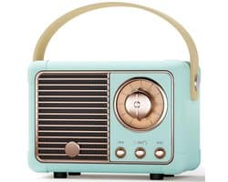 Draadloze Mini Bluetooth Speaker - Stereo Geluid met Handsfree Functie - Perfect als Cadeau voor Mobiele Telefoons en Micro SD - Ideaal voor de Slaapkamer, voor Jongens en Vrouwen