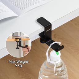 Hoofdtelefoonhouder Onder Bureau met Siliconen Pad en Haak - Ideaal voor Gaming Headsets en Accessoires — thumbnail 4