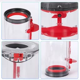 Stofemmer voor Dyson V7 V8 SV10 SV11 – Transparante Vervangende Stofcontainer – Handheld Draadloze Stofzuiger Accessoire – Afvalreservoir – 200x130mm – Eenvoudig te Reinigen – Reserveonderdeel — thumbnail 5