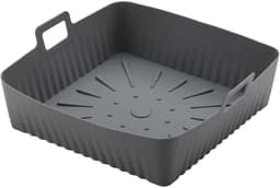 23cm Grote Airfryer Siliconen Mand Liner 9-inch XXL Airfryer Vorm Herbruikbare Vierkante Ovenbakplaat, Geschikt voorCosori Ninja 6-8QT — thumbnail 1