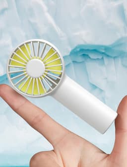 Draagbare Mini Ventilator met 3 Snelheden en 2000 mAh Batterij — thumbnail 4