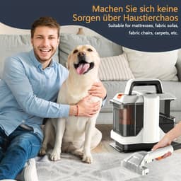 Tapijtreiniger – Handstofzuiger – Vlekverwijderaar – Meubelreiniger – Auto Stofzuiger – Krachtige 750W Motor – Max 15KPa Zuigkracht – Met Snoer – Lichtgewicht & Draagbaar – Grote Watertank — thumbnail 4