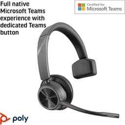 HP Poly Voyager 4310 Microsoft Teams Certified USB-A Headset + BT700 dongle — thumbnail 2