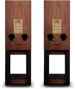 Wharfedale Linton Speakers met Luidspreker standaard - Hifi Stereo Set - Luidspreker Boxen - 3-weg Luidspreker - Set van 2 - Walnoot — thumbnail 3