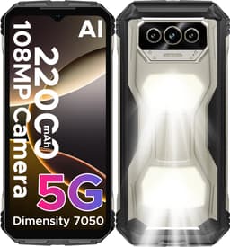DOOGEE V MAX S 5G-Robuuste Smartphone-Robuuste Telefoon- 22000 mAh/33 W -24 GB RAM+ 256 GB ROM- 6,58 inch + 120 Hz - Kampeerlamp - Nachtzichtcamera- Android 14- Face ID-IP68-Dubbele luidsprekers-Titanium — thumbnail 1