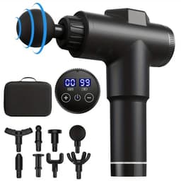 Spiermassagepistool, draagbare elektrische massager met laag geluidsniveau, 99 niveaus, instelbaar, professioneel impact-fasciapistool voor lichaamsontspanning. — thumbnail 4