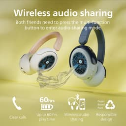 PHILIPS TAK5500RT/00 draadloze over-ear-kinderkoptelefoon - Noice Canceling Pro - veilig want volumebeperking 85dB - Draadloos audio delen - Opvouwbaar - App bestuurbaar/instelbaar — thumbnail 6