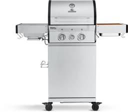 BURNHARD® 2 Branders gasbarbecue FRED Jr. Deluxe Series 3 incl. 900°C keramische infraroodbrander, gietijzeren grillrooster + inklapbare zijtafels — thumbnail 1