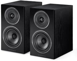 Wharfedale Diamond 12.1 Boekenplank Speakers – Stereo Hifi Set – Compact Formaat – 2-weg Luidsprekers – Passieve Speakers – Zwart