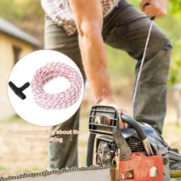 1 Rol Vervangende Terugslagstartkabel voor Stihl Homelite Craftsman Poulan Grasmaaier, 15m Zeer Sterke Starttrekkoord met 3st Universele Starttrekkoord Handvatstartkabelset — thumbnail 3