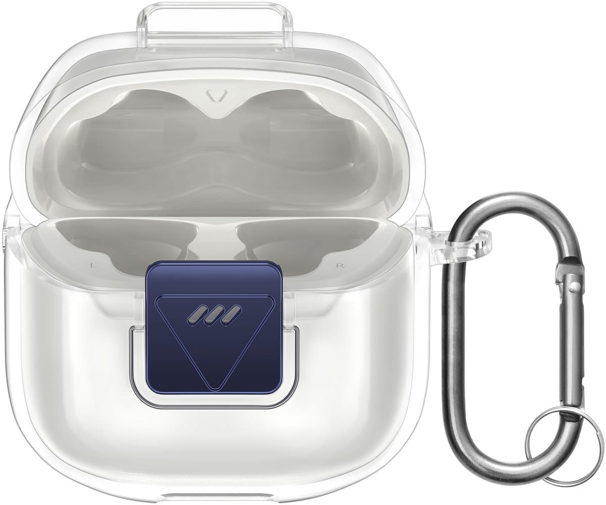 kwmobile Earphones Case for JBL Tune Flex 2 Case - Clear TPU Silicone Earbuds Cover - Transparent — afbeelding 1