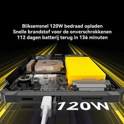 Blackview Active 12 Pro 5G Outdoor Tablet - 11 inch - 48 GB + 1 TB 30000 mAh 120 W snel opladen IP68 waterdicht 108 MP + 50 MP dual sim - zwart — thumbnail 8