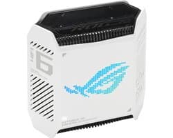 ASUS ROG Rapture GT6 - Draadloze Router - Mesh Wifi - Tri-Band - AiMesh - 1-Pack - Wit