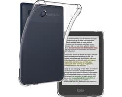 Hoes Geschikt voor Kobo Clara Colour - E-reader Hoesje Siliconen Case Hoes Back Cover - Transparant