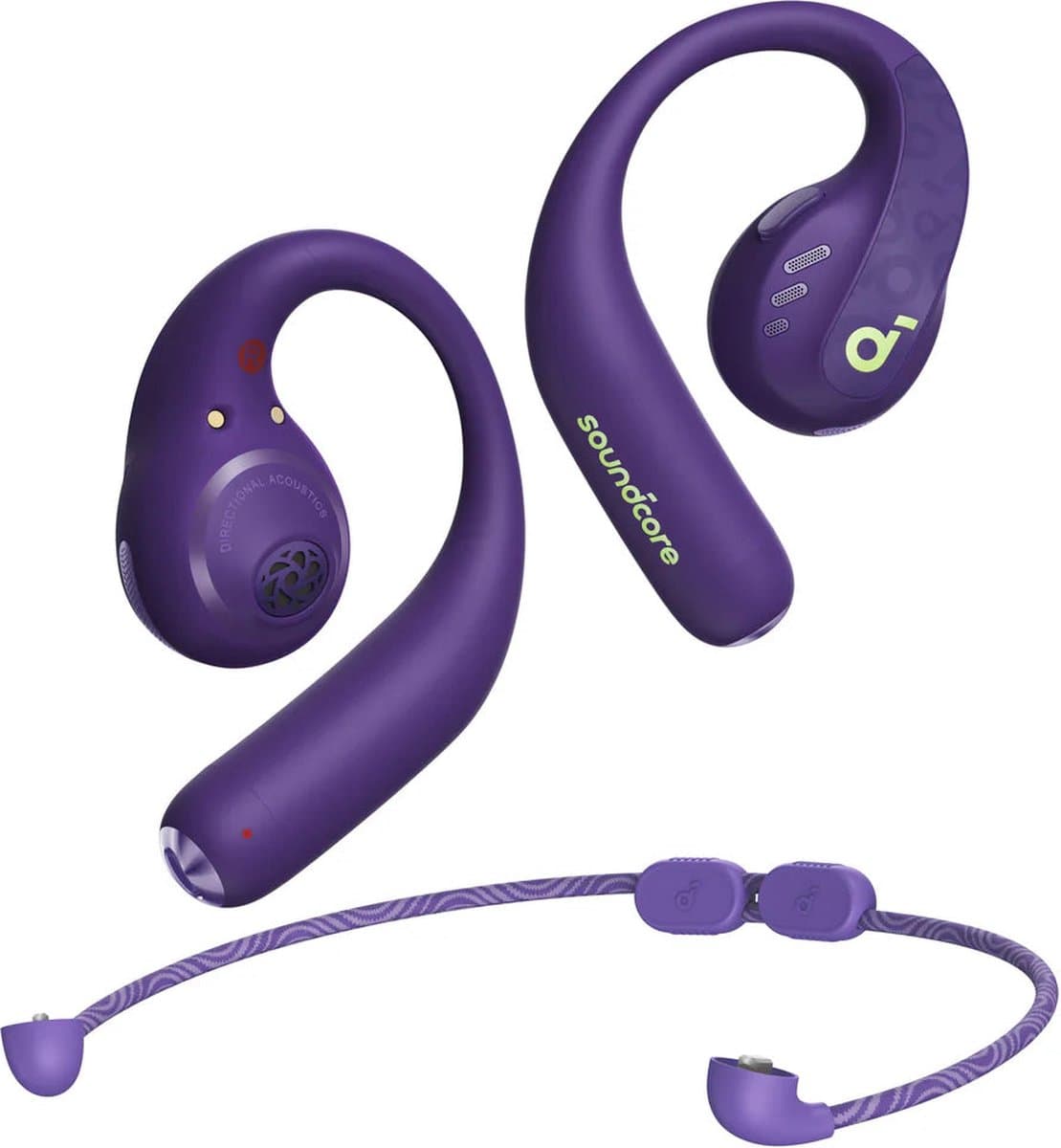 soundcore by Anker AeroFit Pro Wireless Open Earplugs - Draadloze Open-Ear Oordopjes - Zeer Comfortabel - Stevige Pasvorm - Ergonomisch Design - Rijk Geluid met LDAC - Bluetooth 5.3 - IPX5 Waterdicht - 46 Uur Speeltijd - Appbediening — afbeelding 1