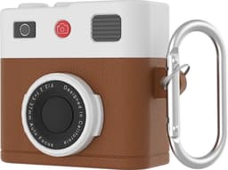 Telestore - hoesje geschikt voor AirPods 5 en AirPods 4 soft case cover - retro camara fototoestel - TPU hoesje Beschermhoes - AirPods 5 en 4 Cover - AirPods 5 / 4 hoesje - Geschikt voor Apple AirPods 5 en AirPods 4 - gel hoesje — thumbnail 1