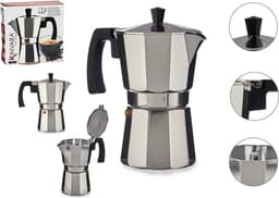Italiaanse Koffiepot 3 Koppar Aluminium — thumbnail 2