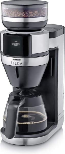 Severin KA 4852 FILKA Filterkoffiezetapparaat – Volautomaat – Bonen & Filterkoffie – 5 Sterktes – Touch Display – Glazen Kan — thumbnail 2