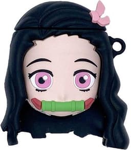 Enluxe Geschikt voor AirPods Nezuko Kamado Case - Geschikt voor AirPods Pro 1 & 2 - Anime-Inspiratie met Duurzame Bescherming en Draadloos Opladen Compatibel — thumbnail 1