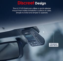 Alleen 140° Groothoek Compact 2.0" LCD-scherm - G-sensor Bewegingsdetectie GPS HDR Verbeterde Nachtzicht - Dash Camera met Front Camera voor Auto's Dashcam voor auto — thumbnail 2
