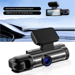 Dashcam voor auto - 170 Graden Kijkhoek - Nachtzicht - FullHD video - Wifi - Super compact - Parkeermodus - 3.16 Inch Scherm — thumbnail 2