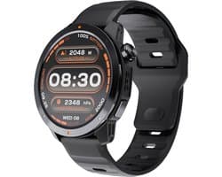 WizBay Premium Select® 1.43inch Amoled Sport Smartwatch Dames Heren - 3ATM Watervast - GPS - Kompas - Bluetooth Bellen - Hartslagmonitor & Slaaptracking - Bloedzuurstofmeting - Stressmeting - Multiple Sport Modi - Smartwatches - Zwart
