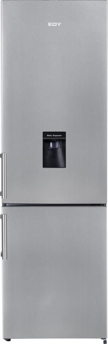 EDY EDHC8088 - Koel- Vriescombinatie - Inox Look - E Klasse - 269 Liter - 180CM - Met Waterdispenser - 39dB - 5 Jaar Garantie — afbeelding 1
