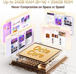 OUKITEL C69 Smartphone 24GB RAM-256GB ROM-7.2 inch HD-6000 mAh batterij-Android15 — thumbnail 5