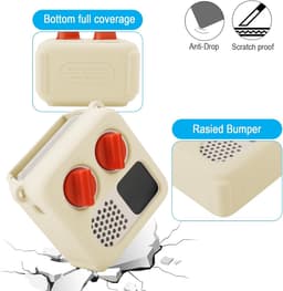 Siliconen Hoesje, Geschikt voor Yoto Mini (Editie 2024), Reistas met Verstelbare Schouderriem, Beschermhoes voor Yoto Mini-Speler, Beige — thumbnail 5
