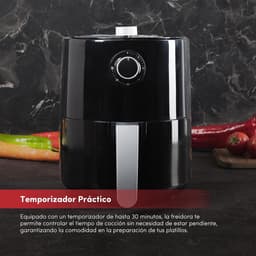 Luchtfriteuse - Compacte friteuse - Gezond koken - Veelzijdige temperatuur - 25 liter - Zilver — thumbnail 4