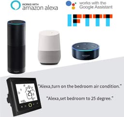 Slimme Wifi Thermostaat Programmeerbaar voor Waterverwarming met LCD Scherm en Spraakbesturing — thumbnail 5