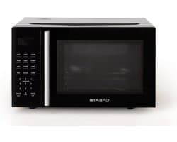 Magnetron met grill - Oven functie - Maaltijden bereiden - 8 automatische programma's - 23 liter inhoud - Zwart