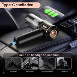 Zavio® Auto Stofzuiger - Kruimeldief - Handstofzuiger — thumbnail 2