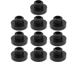SnelShoppen - 10 Stuks Brandstoftank Bus Nitril Rubber Vervangingsonderdelen 1cm ID 2.8cm OD voor Grasmaaier Tuintractor Generator Brandstoftank