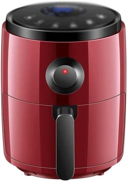 Heteluchtfriteuse - Airfryer Frituurpan - Gezond Koken - Olievrij Frituren - 3 Liter - Rood — thumbnail 1