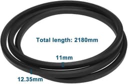 Dailygoods- Grasmaaier V-riem 2180mm - Compatibel met John Deere LR125/LR135 - Compatibel met Solo 560 Hydro/561 Hydro - Sterk rubberen materiaal - Eenvoudig te installeren — thumbnail 4