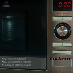 Inbouw Magnetron - Compacte Oven - Snel Eten - 800 Watt Vermogen - 20 Liter - Roestvrij Staal — thumbnail 3