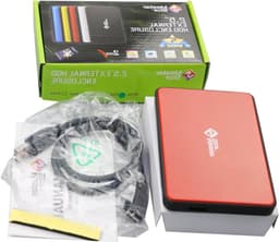 Externe Harde Schijf - Draagbare Opslag - Snelle Data Transfer - Ultra Slim Design - 160 GB - Rood — thumbnail 1