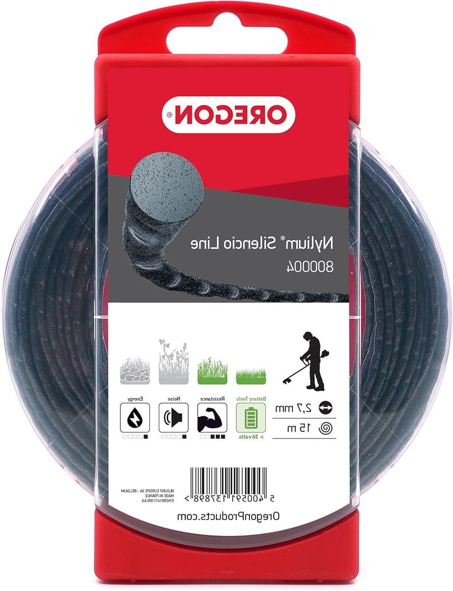 Trimmer Draad - Vervangingslijn Grasmaaier - Gazon Onderhoud - Geluidsarme Snede - 2.7 mm 15 m - Zwart — afbeelding 1