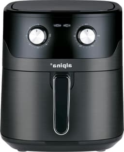 Heteluchtfriteuse XL - Airfryer Frituurpan - Gezond Frituren - 6 Liter Inhoud - 1600 Watt - Zwart — thumbnail 1