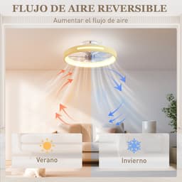 TEKROA® Plafondventilator met LED Verlichting 40W - Stille DC Motor - Afstandsbediening - Zomer & Winterstand - Hout — thumbnail 2