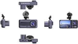 SnelShoppen - Dual Dashcam 120° Kijkhoek met Voor- en Interieurcamera, G-Sensor, Automatische Opname, Draagbare Camera voor Auto, 5V Voeding, Originee — thumbnail 5