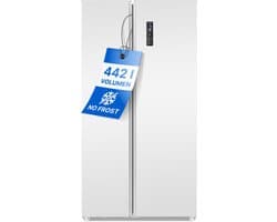 Bomann SBS 7344 - Amerikaanse Koelkast - Side-by-Side - 442 Liter - Total No Frost - Wit