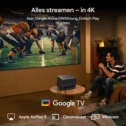 SnelShoppen - 4K Triple Laser Beamer Projector, 3000 Lumen, 15.000:1 Contrast, 0,9-1,5x Zoom, IMAX, HDR10+, Dolby Vision & Atmos voor Thuisbioscoop en — thumbnail 5