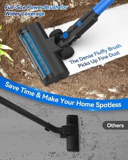Draadloze Steelstofzuiger - Kruimelzuiger Handstofzuiger - Snel Huis Schoonmaken - 6-in-1 Veelzijdigheid - 500 Gram Bak - One Color — thumbnail 5