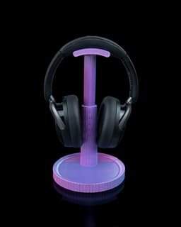 Clean - Koptelefoonhouder voor bureau en gaming setup - Decoratieve houder - headset standaard, bureau organizer, kantoor, werkplek — thumbnail 2