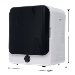 Mini Wasdroger - Afvoerdroger - Wanddroger - 830W - 5 Programma's - Compacte Droger - PTC Verwarming - 4,5kg - Oververhittingsbeveiliging - Kleine Ruimtes - 49,5x43,5x59,5cm - Zwart — thumbnail 3