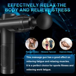 Massage Gun – 30 Snelheden – 10 Massagekoppen – LCD Touchscreen – 2500mAh – Tot 6 Uur Gebruiksduur — thumbnail 4